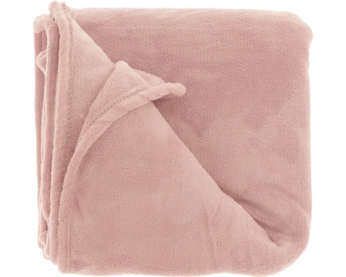 UNIQUE LIVING Plaid Claudi old pink 130x160 cm