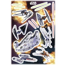 Star Wars muurstickers met ruimtescheepmotieven
