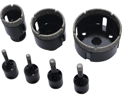 Diamantboor kronen set voor boormachines
