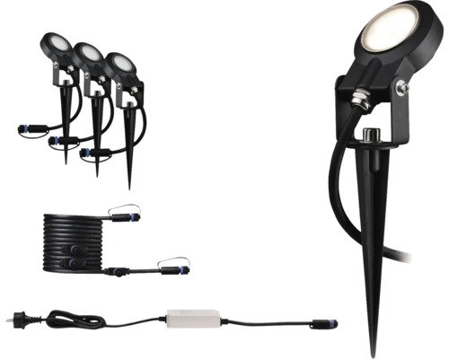 Tuinspot set met grondspies, kabel en transformator