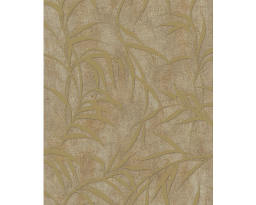 MARBURG Vliesbehang 34288 City Glow bloemen bruin goud Behang met bladmotief