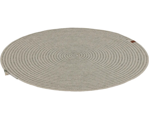 Ovaal tapijt met gevlochten patroon