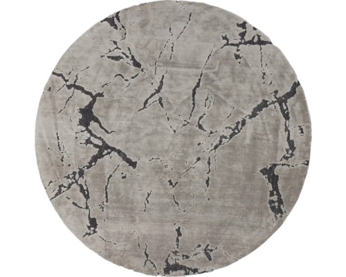 SOLEVITO Vloerkleed Miami Stone rond beige ø 100 cm