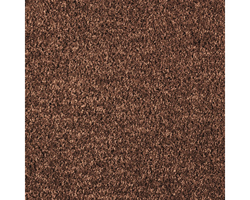Tapijt frisé Kansas velours bruin 400 cm breed Close-up van tapijt