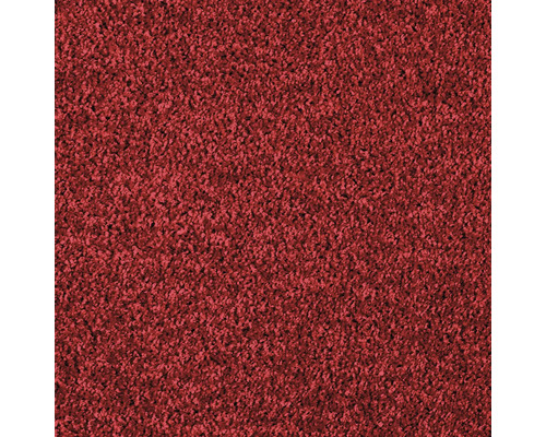 Tapijt frisé Kansas velours rood 400 cm breed Close-up van een tapijt