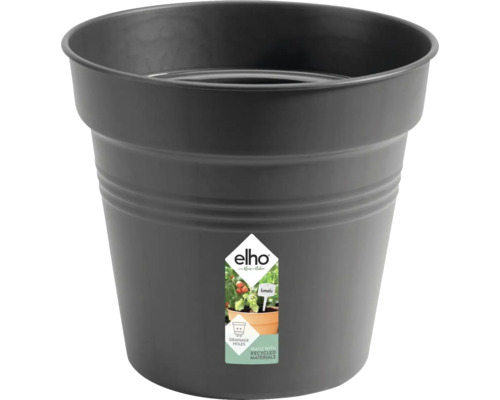 ELHO Green Basics Living Kweekpot kunststof zwart Ø 24 cm H 22 cm