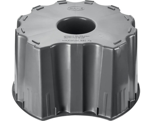 GARANTIA Standaard Basicline grijs voor regenton ca. 210 L en vierkant 203 L/ 300 L Regentank sokkel van kunststof met een maximaal draagvermogen van 320 kilogram