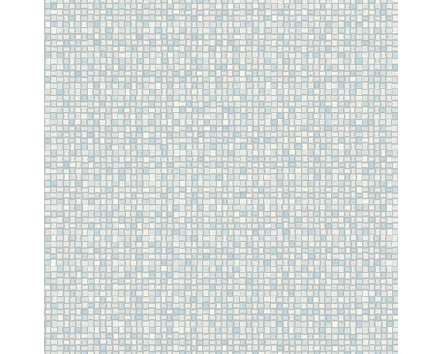 PVC op maat Artifact 573 mozaïek zilverblauw 200 cm breed