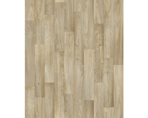 PVC op maat Studio Casa 577 houtoptiek eiken 400 cm breed Installatie van lichte vinylvloer in houtlook