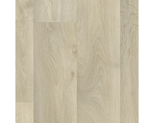 PVC op maat Studio Casa 552 houtoptiek beige 200 cm breed Close-up van laminaatvloer met houtstructuur