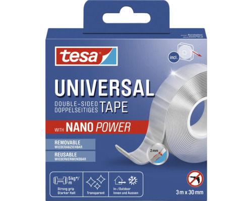 TESA Universal Nano Power tape 3 m x 30 mm kopen! | HORNBACH