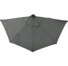 Grijze parasol van onderaf