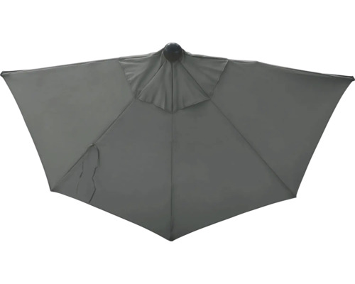 Grijze parasol van onderaf