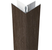 Hoeklat met houtdecor