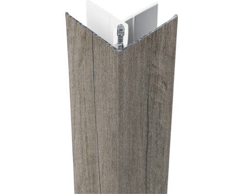 ESCADE Buitenhoek aluminium/pvc monument oak 45x45x3000 mm