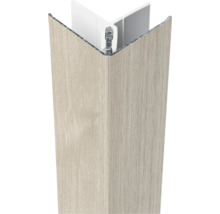 Hoekprofiel met houten decor voor wand- en vloerafwerking