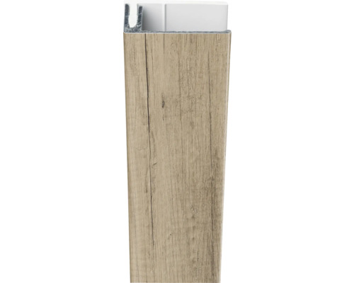 ESCADE Eindprofiel aluminium/pvc mountain oak 17x40x3000 mm Plint met houtstructuur