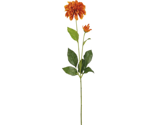 MICA Kunstbloem Dahlia oranje H 66 cm