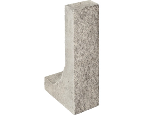 DIEPHAUS Betonnen L-element iMount Passion basalt, 16x8x60 cm Betonnen hoek met voet voor hekpalen