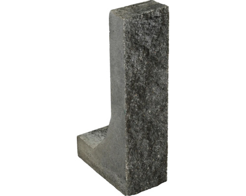 DIEPHAUS Betonnen L-element iMount Passion graniet, 16x8x60 cm Betonhoek voor tuin- en landschapsarchitectuur
