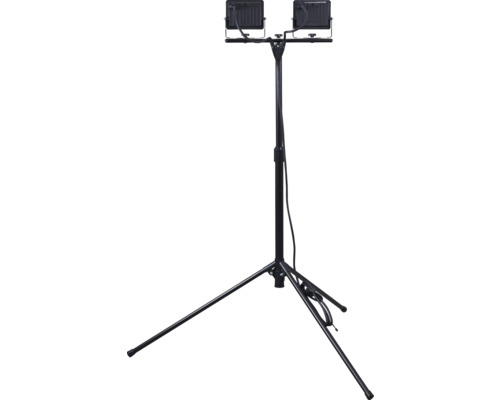 Dubbele bouwlamp op statief