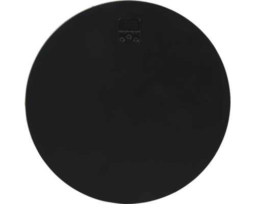 Achterkant van een ronde decoratieve spiegel met ophangsysteem