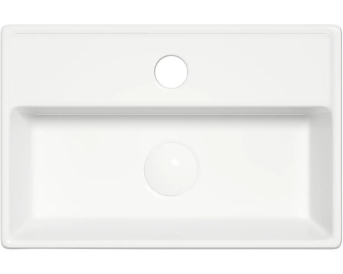 Wastafel van keramiek, bovenaanzicht