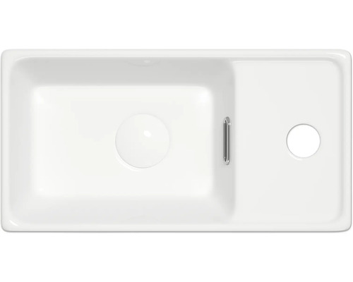 Spoelbak met afdruiprek en gootsteenstop