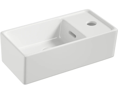 Witte opzetwastafel van sanitair keramiek