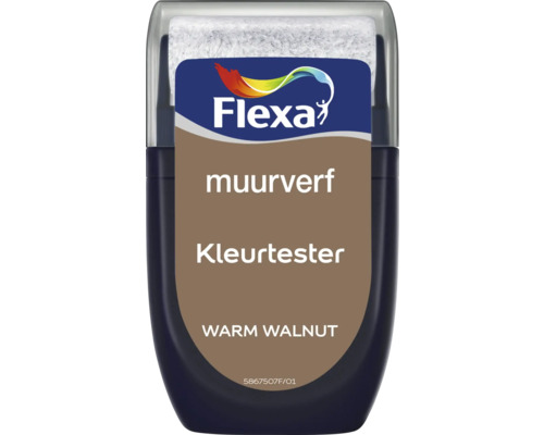 FLEXA Muurverf kleurtester Warm Walnut 30 ml