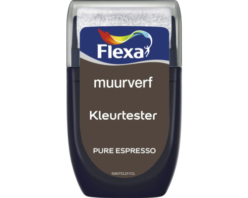 FLEXA Muurverf kleurtester Pure Espresso 30 ml