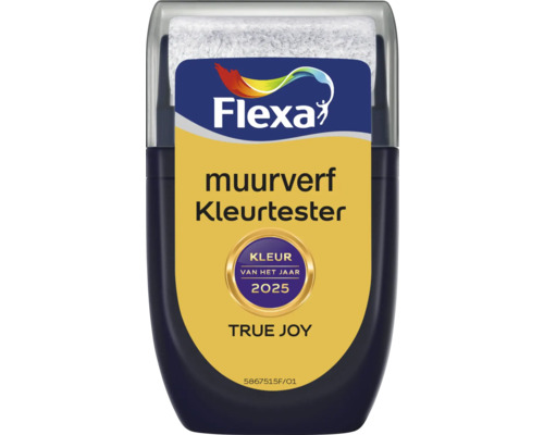 FLEXA Muurverf kleurtester True Joy kleur van het jaar 30 ml