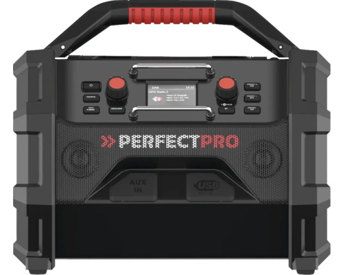 Bouwradio met handgreep