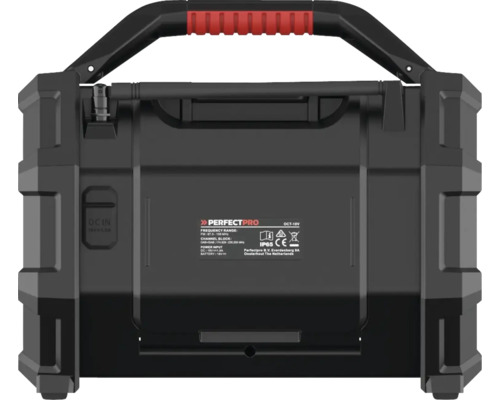 Perfectpro bouwradio met draagbeugel