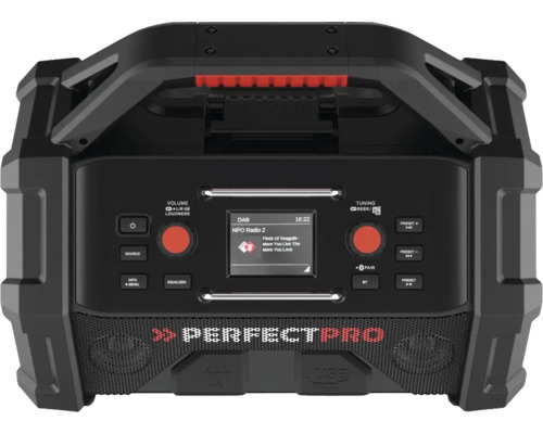 Perfectpro bouwradio met digitale radio, USB en Bluetooth
