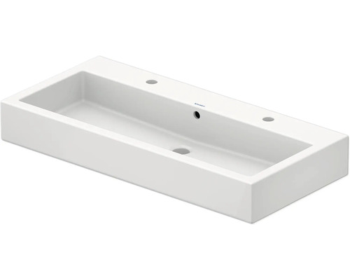 DURAVIT Dubbele wastafel Vero wit glanzend 100x47 cm