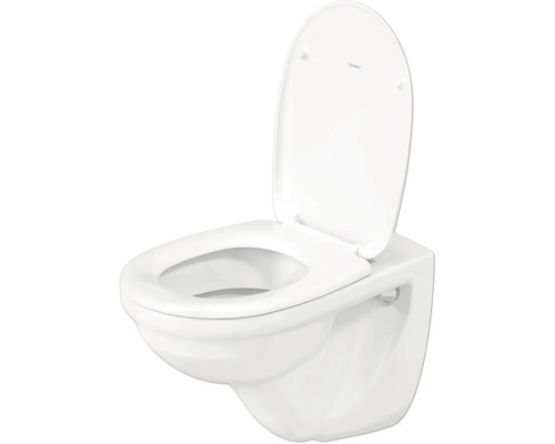 Wandcloset met diepspoeling, open spoelrand en toiletzitting