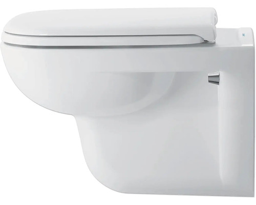 Wandcloset met gesloten spoelrand en toiletzitting