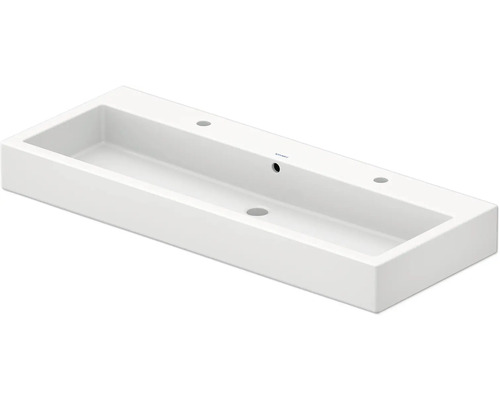 DURAVIT Dubbele wastafel Vero wit glanzend 120x47 cm