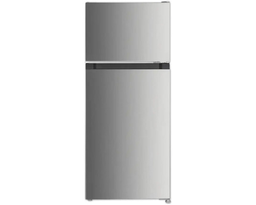 PKM GK126EIX Koel-vriescombinatie Zilveren koelkast met vriesvak