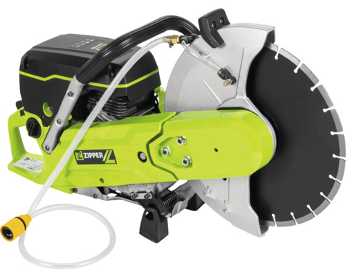 Benzine doorslijper met doorslijpschijf en wateraansluiting