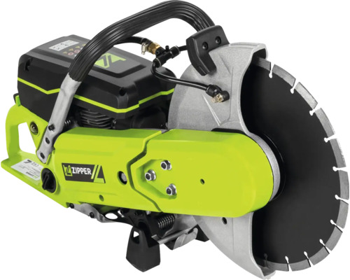 Benzine doorslijpmachine met doorslijpschijf voor bouwwerkzaamheden