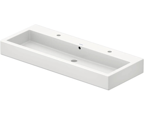 DURAVIT Dubbele wastafel Vero wit glanzend 120x47 cm