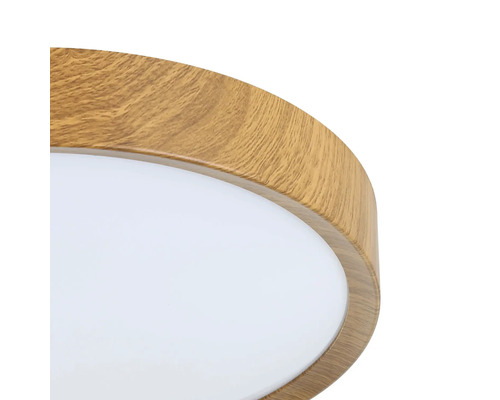 Plafondlamp met houtlook