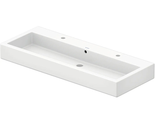 DURAVIT Dubbele wastafel Vero wit glanzend 120x47 cm