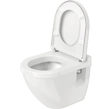 Wandcloset diepspoel met open spoelrand en toiletzitting