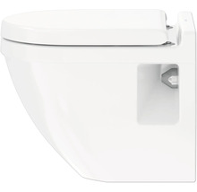 Hangtoilet van sanitairkeramiek met toiletzitting