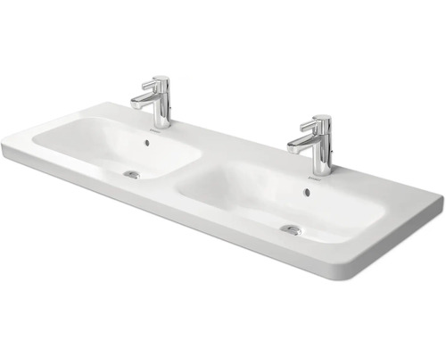 DURAVIT Dubbele wastafel DuraStyle wit glanzend 130x48 cm