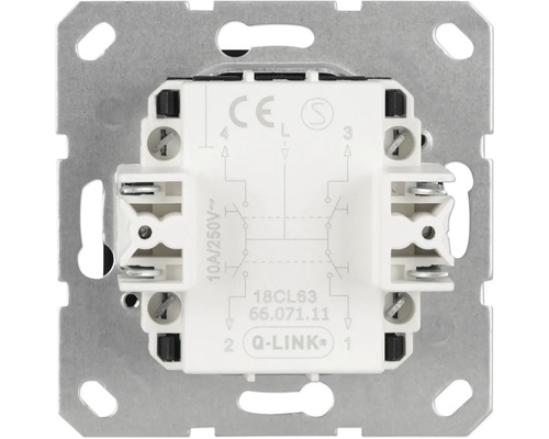 Schakelaar-inzetstuk voor serieschakeling