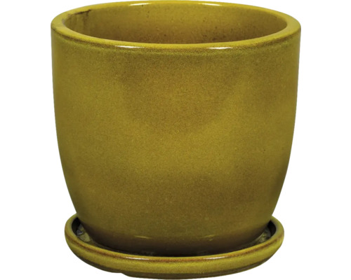 PASSION FOR POTTERY Bloempot Shanghai Klei geel Ø 38 cm H 34 cm